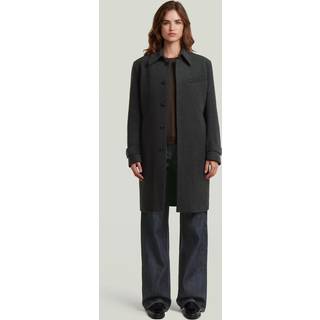 Wool Car Coat - Grey - Women