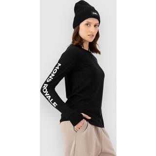 Mons Royale Women's Yotei Merino Classic L/S Merino undertøj Damer størrelse S farve sort