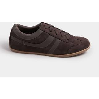 Yours Curve Yours Curve Brown Extra-Wide Fit Low Profile Trainers