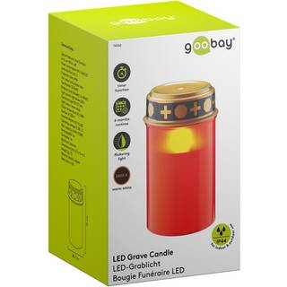 Goobay LED Gravlys til batteri m/timer - Rød