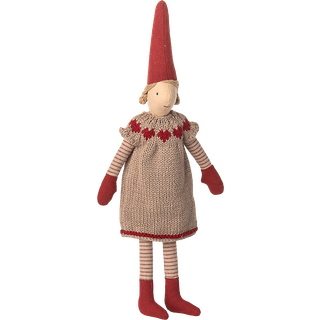 FORUDBESTILLING NOV . - Maileg Nissepige size 2, Strikket kjole