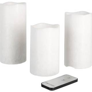 Northlight LED-bloklamp med fjernbetjening, 3-pak