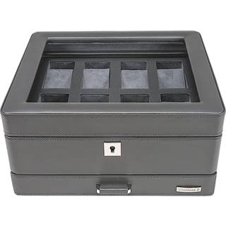 Windrose Urkasse 8 ure med skuffe - Grå