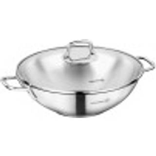 Wokpande, med låg, rustfrit stål, 28 cm / 3,3 l, "PERLA" - Korkmaz