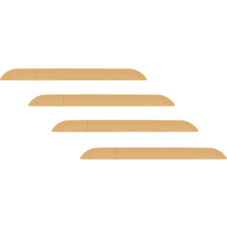Robotstøvsuger Dørtrinsrampe i træfarvet - 4-pak