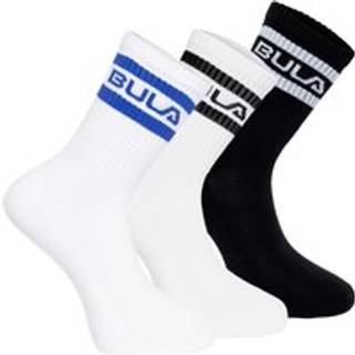 Bula Unisex 3pk Socks Off! Electric Blue, 37-39