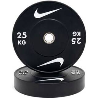 Nike Strength Rubber Bumper Plates, Vægtskiver Bumper Black/White Vægt 25 kg