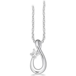 Scrouples halskæde med vedhæng i sølv med zirkonia