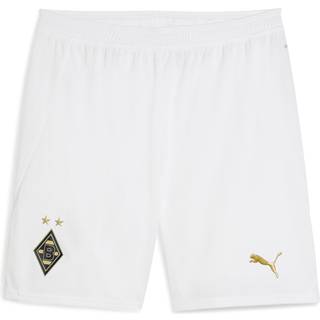 PUMA Borussia MÃ¶nchengladbach 125th Anniversary Shorts Youth, Clothing, White/Matte Gold, 13-14Y