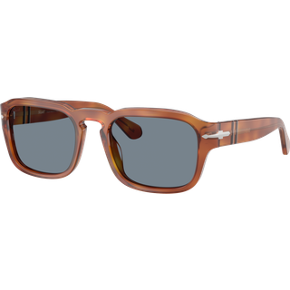 Persol Unisex PO3386S 96/56 Solbriller Acetat Brun Blå Pillow Normal