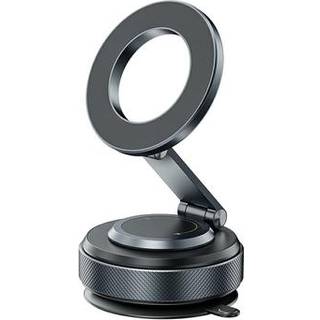 X69 Roterende magnetisk mobilholder til bil med sugekop - sort