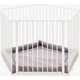 BabyDan Kravlegård Flex inkl. Legetæppe Hvid