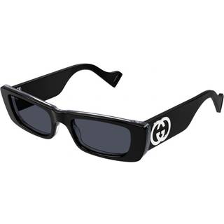 Gucci Kvinde GG0516S 018 Solbriller Acetat Sort Grå Firkantet