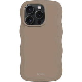 Phone Case Wavy Mocha Brown iPhone 14 Pro - Brun - Add QTY