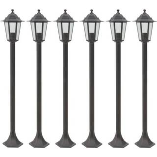 Havestolpelamper E27 110 Cm Aluminium Farvet - Bronze