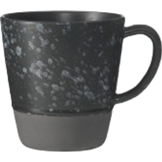 RAW krus m/hank 35 cl sort spotted