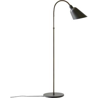 &Tradition x Arne Jacobsen Bellevue AJ7 Gulvlampe Stone Grey & Bronzed Brass