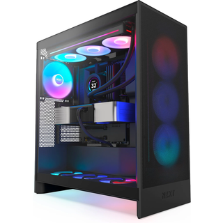 NZXT H7 Flow RGB (2024) - All Black - Kabinet - Miditower - Sort