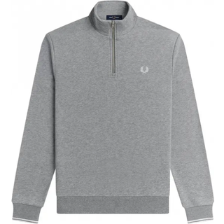 Fred Perry Herren Troyer grau unifarben