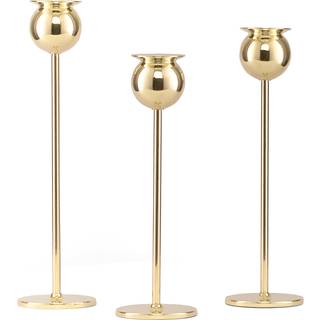 Skultuna Candlelight And Scents - 'Tulip' candlestick, set of 3 in Brass 100% brass