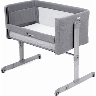 Joie Roomie Bedside Crib, Gray Flannel