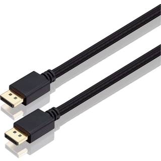 Sandstrøm DisplayPort 1.4 flettet kabel (1m)
