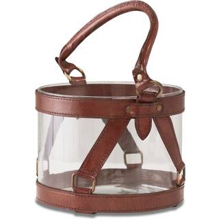 Kensington glaslanterne læder