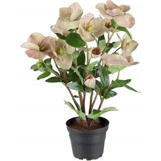 Julerose kunstplante rosa