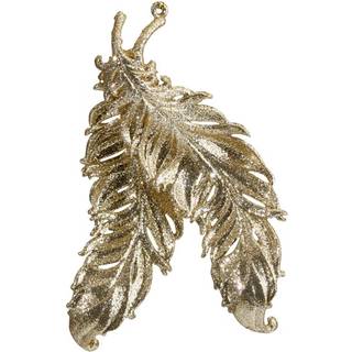 Gabrielle fjer julepynt champagne