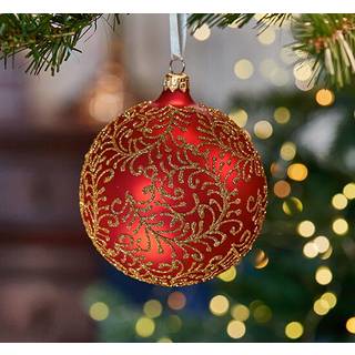 Lux Amelia julekugle rød 10cm