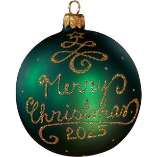 Lux Merry Christmas julekugle 2025 8cm