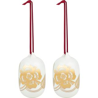 Marimekko Tiara Julepynt /guld - Julepynt Stentøj Hvid - 074599-120