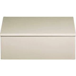 Mojoo Lux lakeret opbevaringsboks 19x19x7 cm Latte