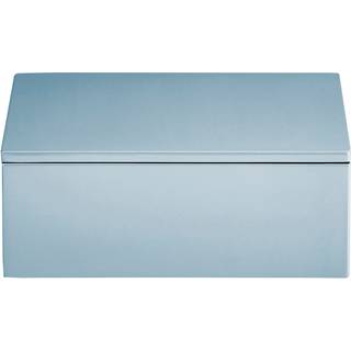Mojoo Lux lakeret opbevaringsboks 19x19x7 cm Powder blue