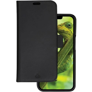 iPhone 14 dbramante1928 Lynge Ægte Læder Magnet Flip Cover - Sort