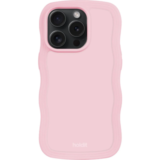 Phone Case Wavy Pink iPhone 15 Pro - Lyserød - Add QTY