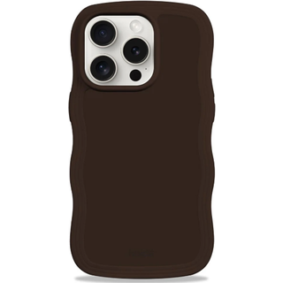 Holdit iPhone 15 Pro Wavy Cover - Chocolate