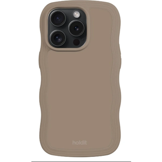 Phone Case Wavy Mocha Brown iPhone 15 Pro - Brun - Add QTY