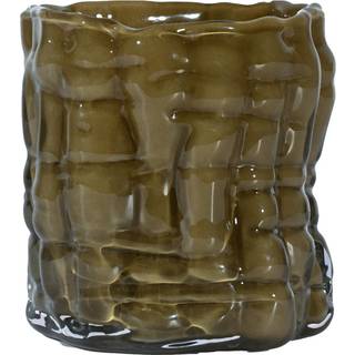 Byon Laranne Lysestage 10 Cm - Lysestager Mundblæst Glas Grøn - 5280607712