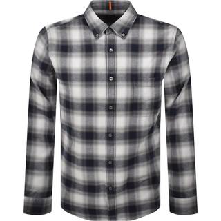 BOSS Orange Herren Hemd grau kariert