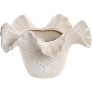 Vase Home ESPRIT Hvid Keramik 30 x 30 x 18 cm