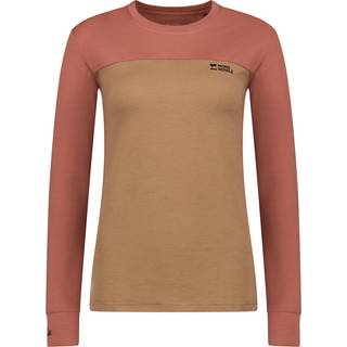 Mons Royale Women's Yotei Merino L/S Merino undertøj Damer størrelse XL farve beige