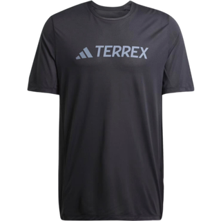 adidas Terrex SS Tee Str. L - Sort T-shirt til løb og udendørs aktiviteter