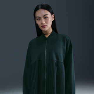 Nike – plisseret jakke til kvinder - grøn - M (EU 40-42)