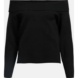 Off-shoulder Striktrøje
