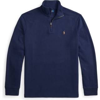 Polo Ralph Lauren Double Knitted Half Zip Cruise Navy