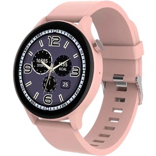 Denver SWC-338 Bluetooth Smartwatch med Sundhedssporing og Stemmekontrol - Lyserød