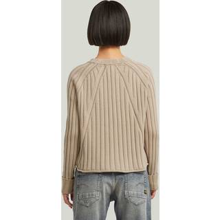 Washed Loose Knit - Beige - Women