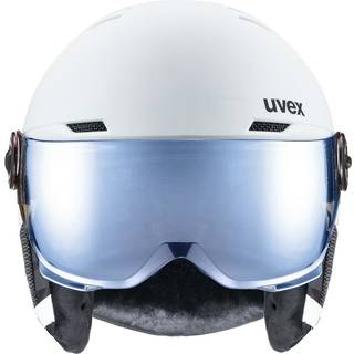 Uvex Rocket JR Visor, skihjelm med visir, junior, hvid