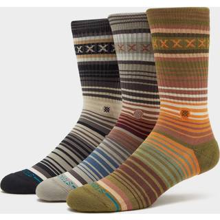 Stance Curren 3 Pack Strømper - L - green